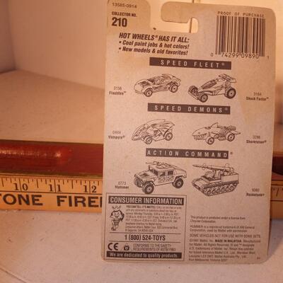1991 Hot Wheels Blue Card #210 DODGE VIPER RT/10 Green Variant w/Gold Lace Sp -- upld 1/29