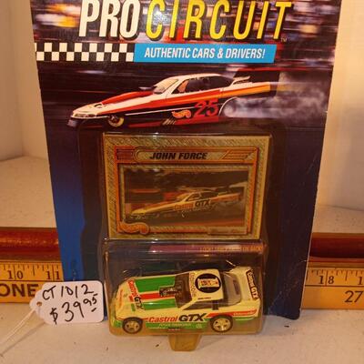 RARE CAR - Hot Wheels Pro Circuit, John Force, 1992 Jolly Rancher GTX new on card -- upld 1/30