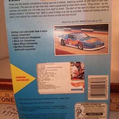 RARE CAR - Hot Wheels Pro Circuit, John Force, 1992 Jolly Rancher GTX new on card -- upld 1/30
