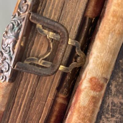 Antique photo album late 1800s.