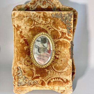 Antique photo album late 1800s.