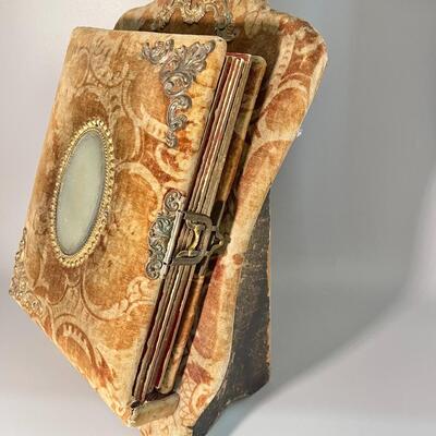 Antique photo album late 1800s.