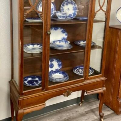 Nice China Cabinet. 40 inches wide. 70 inches tall. 14 inches deep.