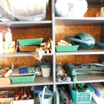 Entire Contents Garden Related Tools and Materials (Shelving NOT included)