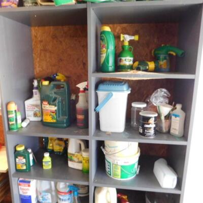 Entire Contents Garden Related Sprays, Cleaners, Etc (Shelving NOT included)