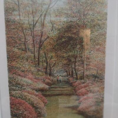 Framed Art Lithograph Limited Edition 'Path 1990 II' 40/285 by Harold Altman