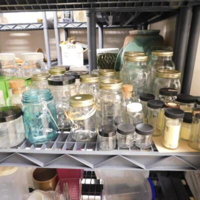Collection of Jars of Various Sizes and Types