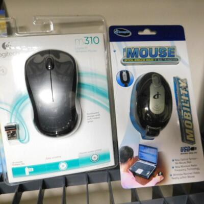 Computer Mouse Set and Headphones