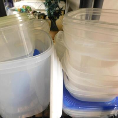 Large Collection of Plastic Storage Containers
