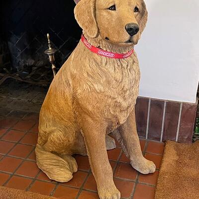 Lot 5 Life Size Golden Retriever SandiCast Resin Perfect Pet