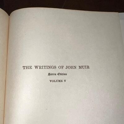 Lot 16 Writings of John Muir 10 Volumes 1916 Edition
