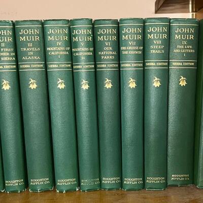 Lot 16 Writings of John Muir 10 Volumes 1916 Edition