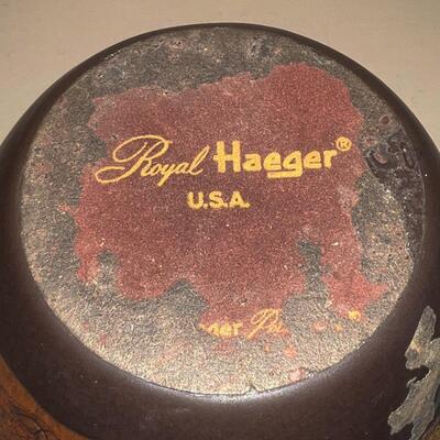 Lot 25 Royal Haeger MCM Vase Made in USA Mottled Glaze 5.5