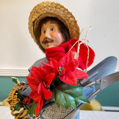 Lot 35 Byers Choice Holiday Carolers Gardener Woman Boy with Toys