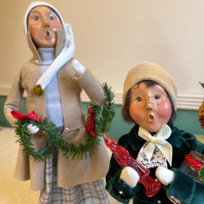 Lot 35 Byers Choice Holiday Carolers Gardener Woman Boy with Toys