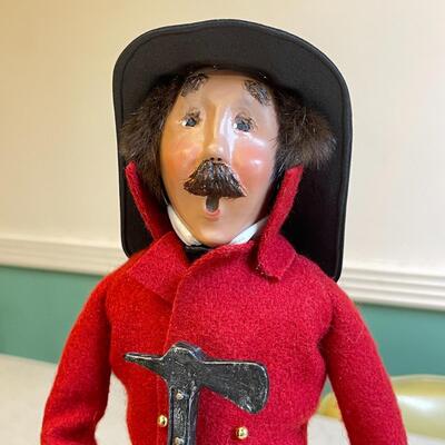 Lot 37 Byers Choice Caroler Dolls Fireman 2002 12" tall.
