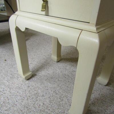 Asian Style Side/Accent Table with Drawer Made by Lane