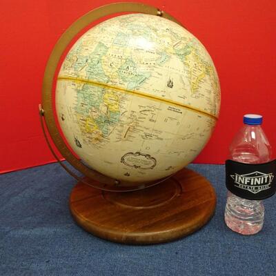 LOT 529. GLOBEMASTER 12 INCH GLOBE WITH WOOD BASE