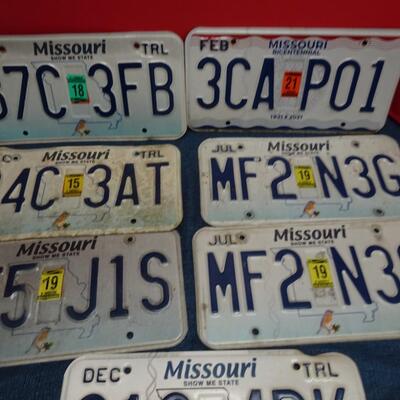 LOT 539. COLLECTION OF LICENSE PLATES