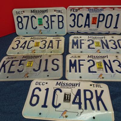 LOT 539. COLLECTION OF LICENSE PLATES