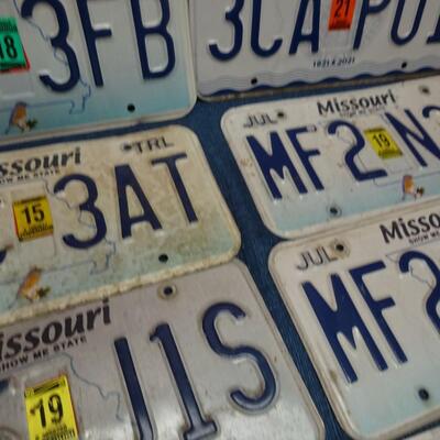 LOT 539. COLLECTION OF LICENSE PLATES