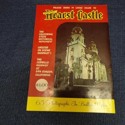 LOT 540. VINTAGE 1973 DISNEY WOLRD INFORMATION GUIDE, VINTAGE KNOTTS AND HEARST CASTLE BOOKLET