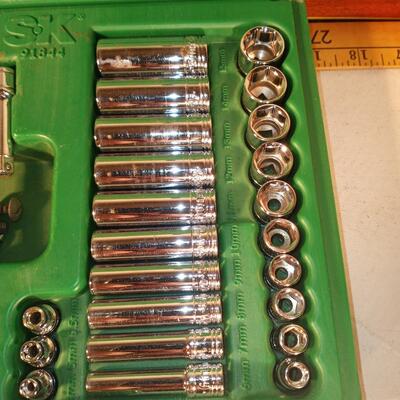 Vintage 1/4 Inch Drive SK Socket Set 91844 upld 1/26