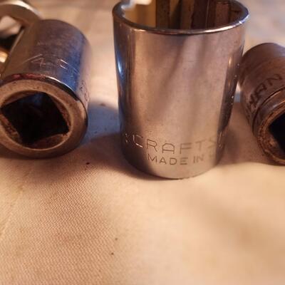 CRAFTSMAN VINTAGE 1/2 DRIVE SOCKETS