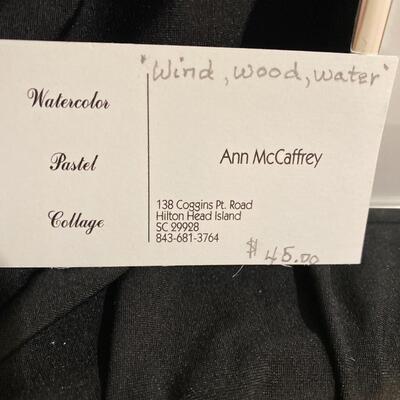 "Wind, Wood, Water" Watercolor Weaving