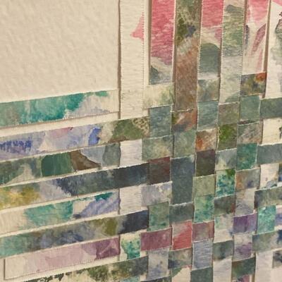 Original Watercolor Weaving