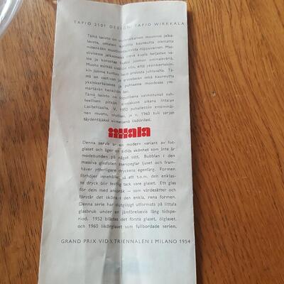 Set of 6  Iittala Glassworks Cocktail/Sherry Glasses