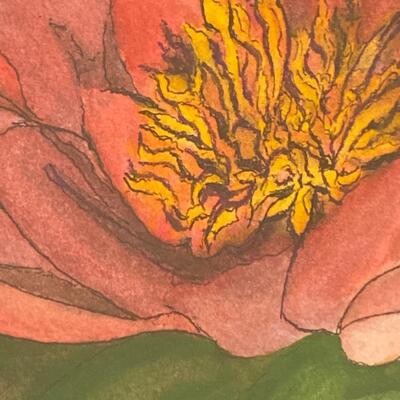 "Tickle Me Pink" Original Watercolor