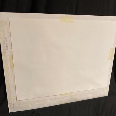 Original Watercolor of White Rose