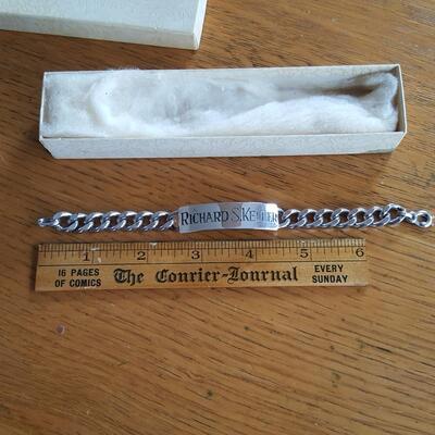 Vintage Sterling Silver Man's ID Bracelet