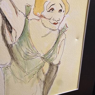 "Yvette Guilbert" Original Watetcolor