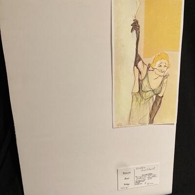 "Yvette Guilbert" Original Watetcolor