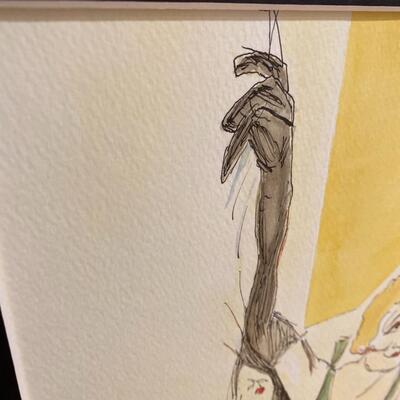 "Yvette Guilbert" Original Watetcolor