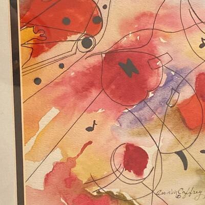 "Sing-Along" Original Watercolor and Ink