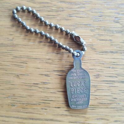 Bourbon Advertising Copper Key Chain
