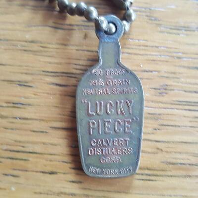 Bourbon Advertising Copper Key Chain