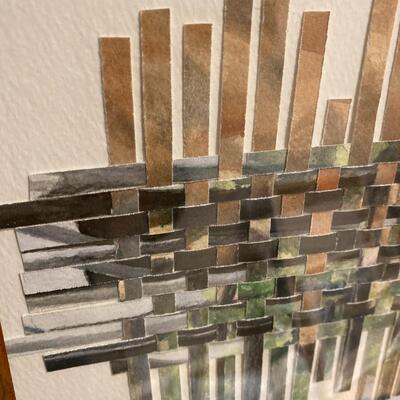 Original Watercolor Weaving