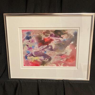 Original Watercolor and Ink on Canvas
