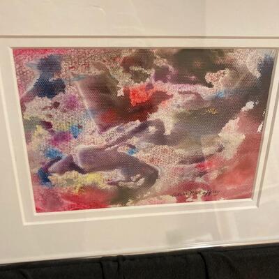 Original Watercolor and Ink on Canvas