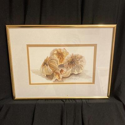 "Good For You" Original Watercolor of Garliyc