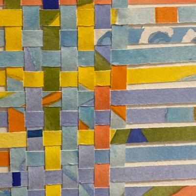 Original Watercolor Weaving