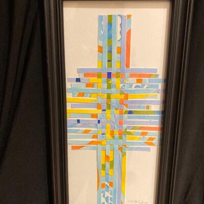 Original Watercolor Weaving
