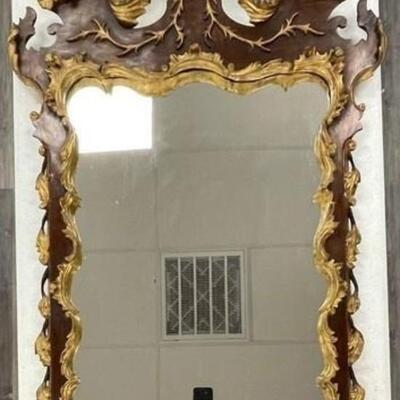 Antique ornate mirror.