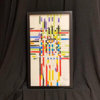 Original Watercolor Weaving
