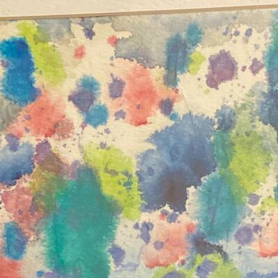 "Abstract 2" Watercolor Collage