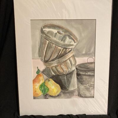 "Antique Molds" Original Watercolor and Ink